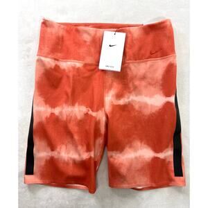 New Nike Training Bike Shorts Womens One Luxe Dri-FIT 7" Printed Medium 8 / 10